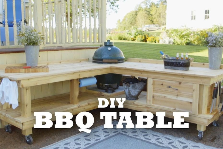 Diy Backyard Bbq Table - Youtube