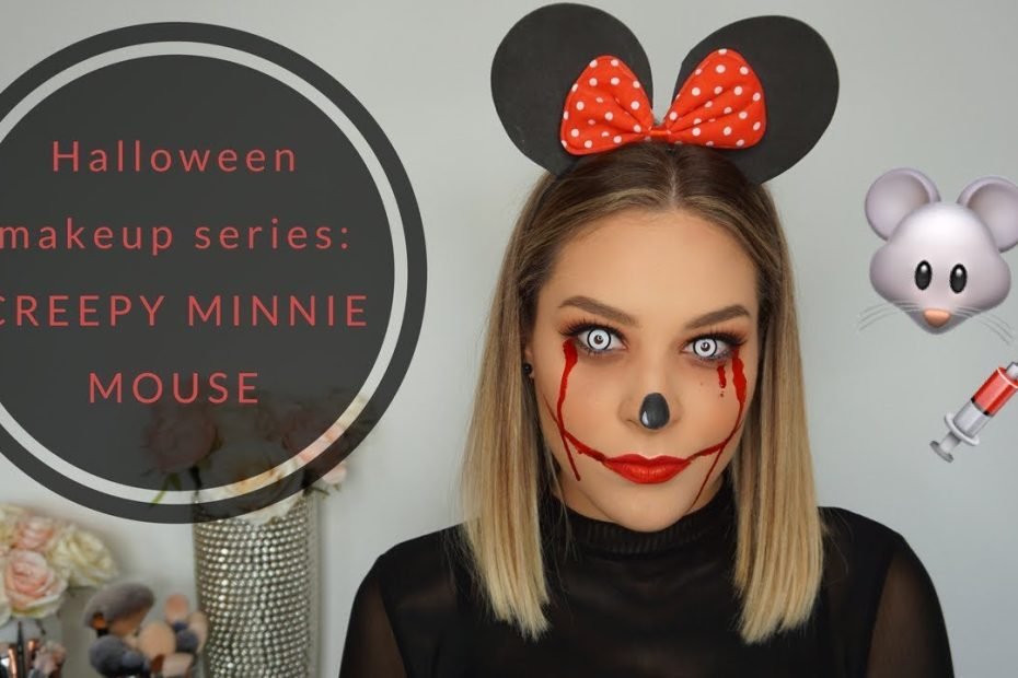 Halloween Makeup Series: Creepy Minnie Mouse | Katjaspanka - Youtube