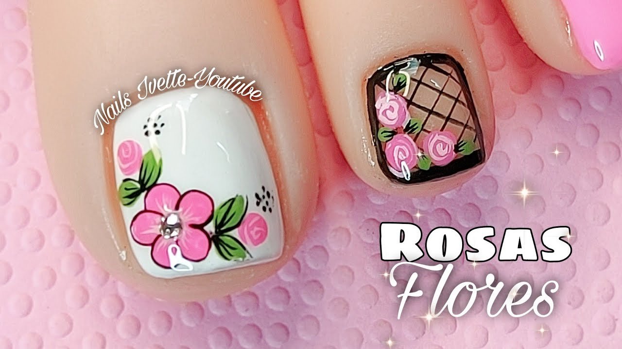 Diseño De Uñas Pies 😍 Muy Fácil! Uñas De Los Pies Decoradas 🥰 Diseño  Sencillo Y Elegante Para Uñas - Youtube