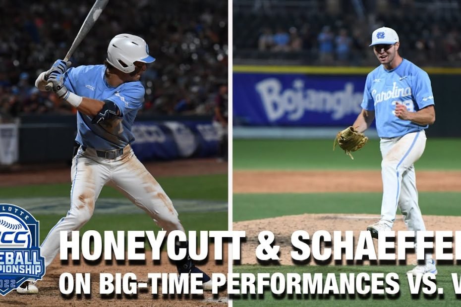 Unc'S Vance Honeycutt & Brandon Schaeffer Talk Huge Win | Acc Baseball  Championship - Youtube