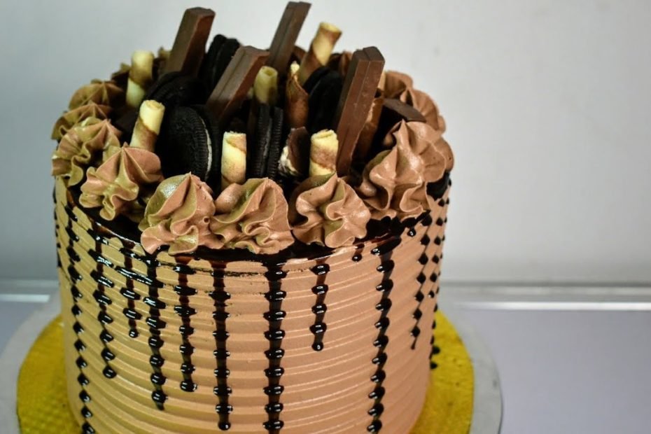 Easy Birthday Cake With Chocolate Whipped Cream Frosting. - Youtube