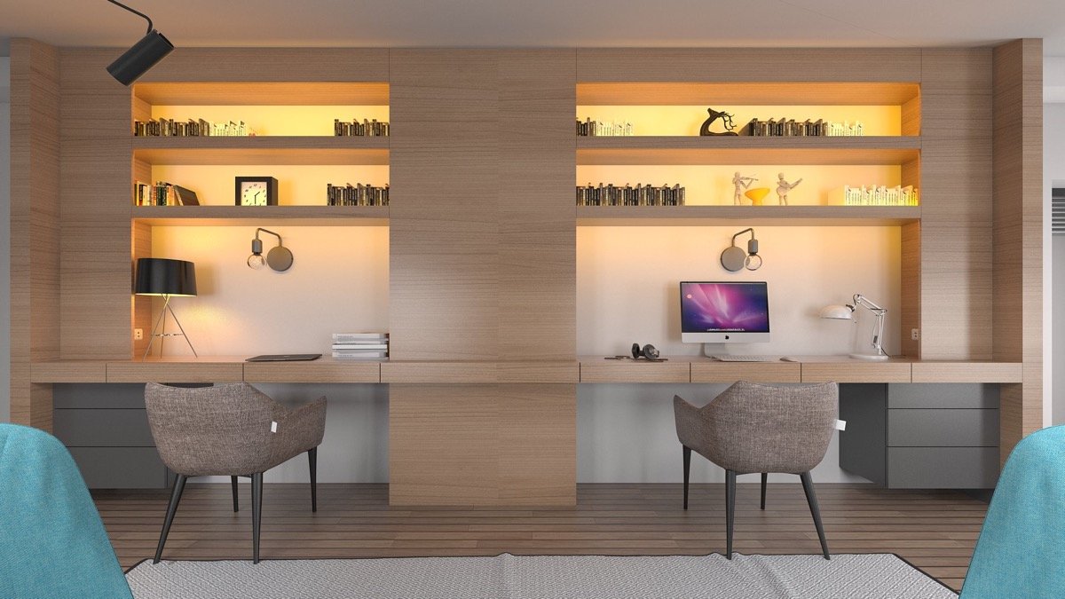 36 Inspirational Home Office Workspaces That Feature 2 Person Desks 36 Inspirational Home Office Workspaces That Feature 2 Person Desks