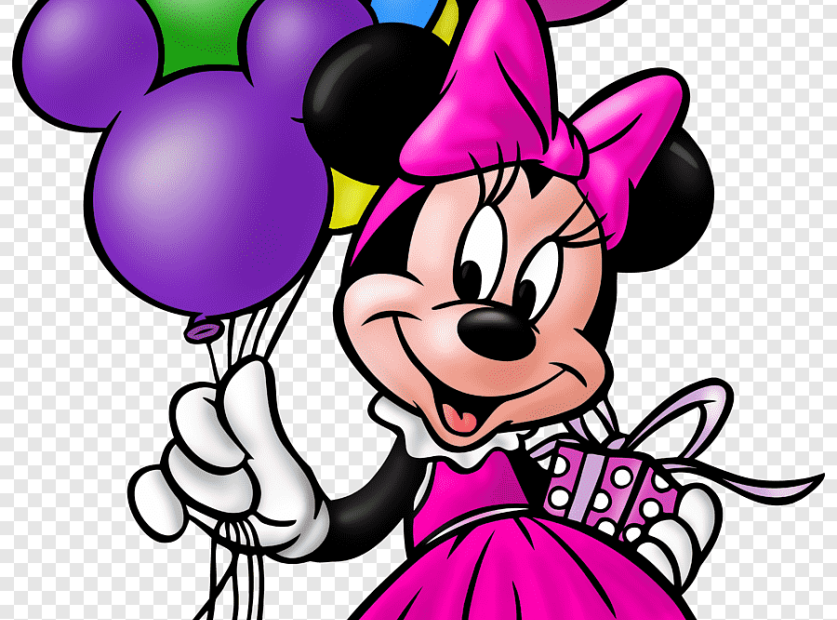 Minnie Mouse Holding Balloon Illustration, Minnie Mouse Mickey Mouse Pluto  Donald Duck Birthday, Minnie Mouse, The Walt Disney Company, Cartoons Png |  Pngegg