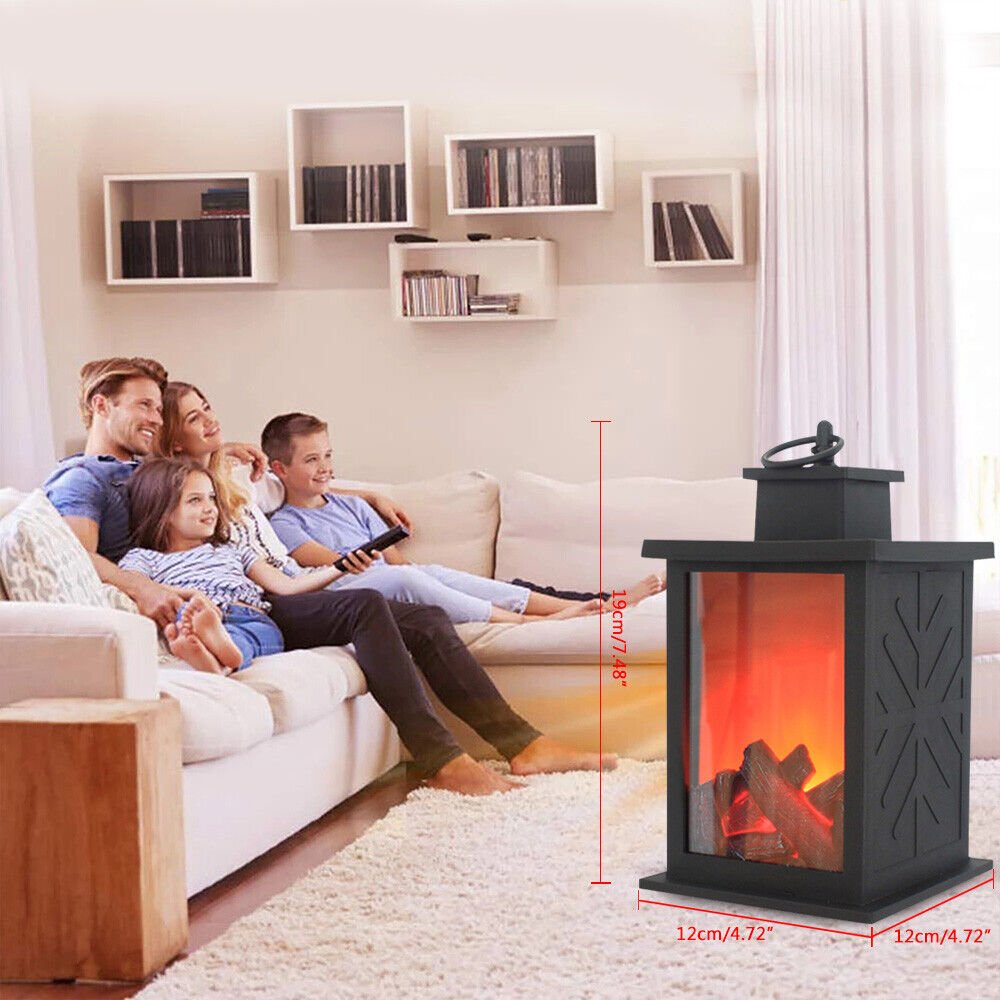 Light Battery Powered Fireplace Lantern Decor Tabletop Lamp Room Lights Black | eBay Light Battery Powered Fireplace Lantern Decor Tabletop Lamp Room Lights Black | Ebay