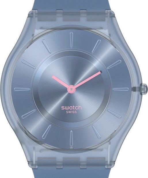 Swatch Ss08N100Monthly Drops Denim Blue Watch 34Mm