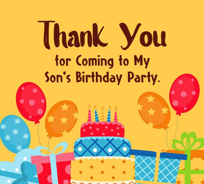 Thank You Messages For Coming To My Birthday Party - Wishesmsg