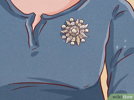 How To Wear A Brooch: 13 Steps (With Pictures) - Wikihow