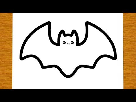HOE TE TEKENEN EEN VLEERMUIS VOOR HALLOWEEN | Gemakkelijke tekeningen