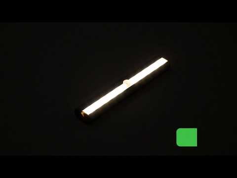 LED Kastverlichting 1W op Batterijen met Sensor, Onderbouw, Warm Wit