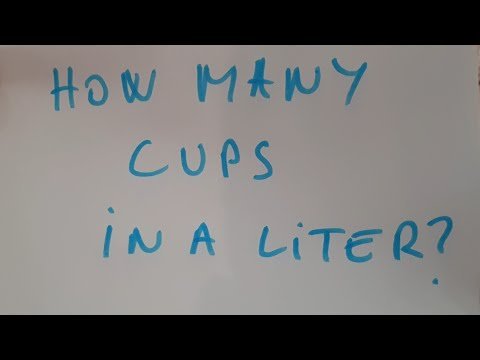 How many cups in a liter?