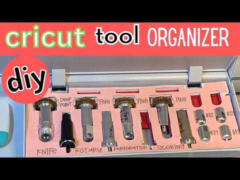 Make a Cricut tool organizer for your Cricut machine #cricut #diy #cricutmade #tools