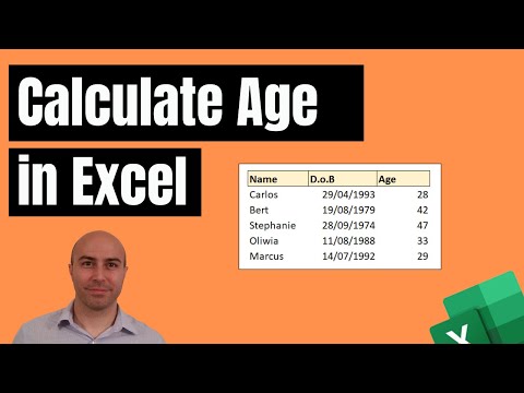 Calculate Age in Excel from Date of Birth | Simple Formula #Shorts