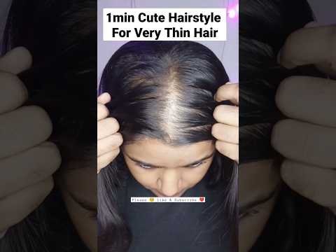 Hairstyles for Thin Hair| #thinhairstyles #thinhair #hairstyle #shorts #viral #cutehairstyle Hairstyles for Thin Hair| #thinhairstyles #thinhair #hairstyle #shorts #viral #cutehairstyle